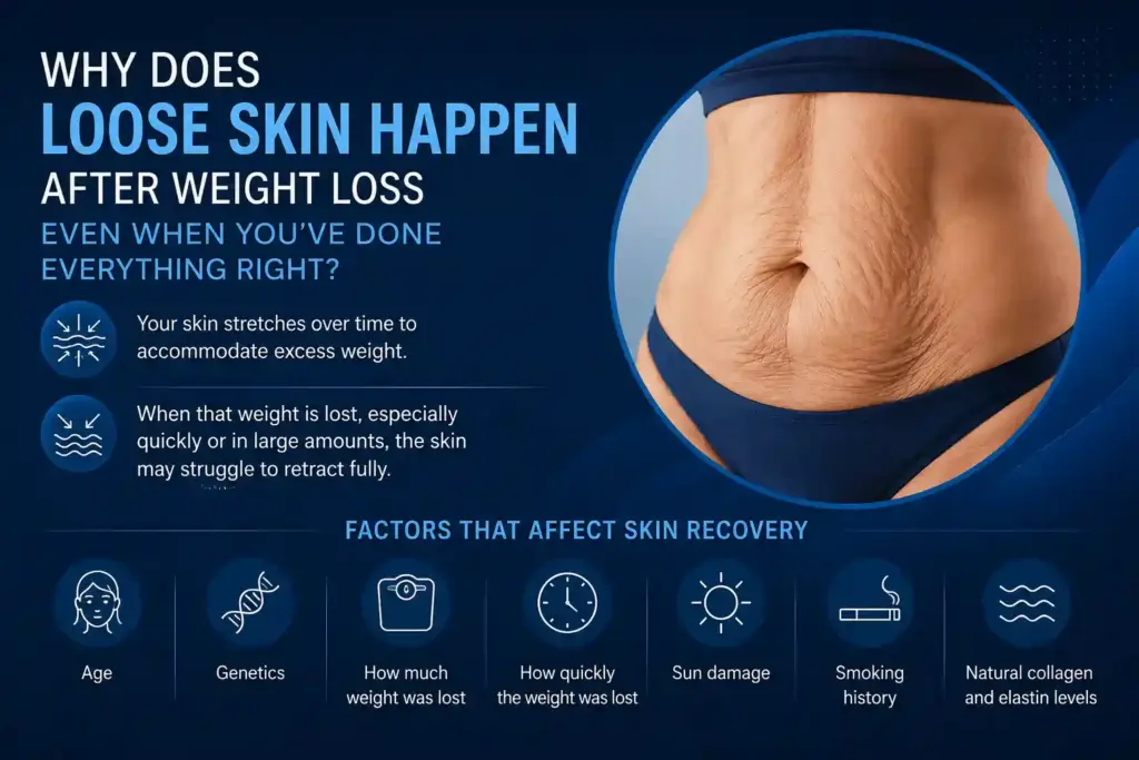 Why Does Loose Skin Happen After Weight Loss Even When You’ve Done Everything Right Manchester?